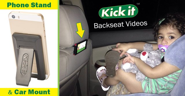 Kickit car mount backseat